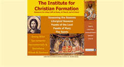 Desktop Screenshot of instituteforchristianformation.org