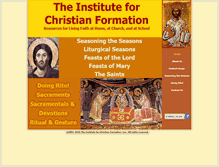 Tablet Screenshot of instituteforchristianformation.org